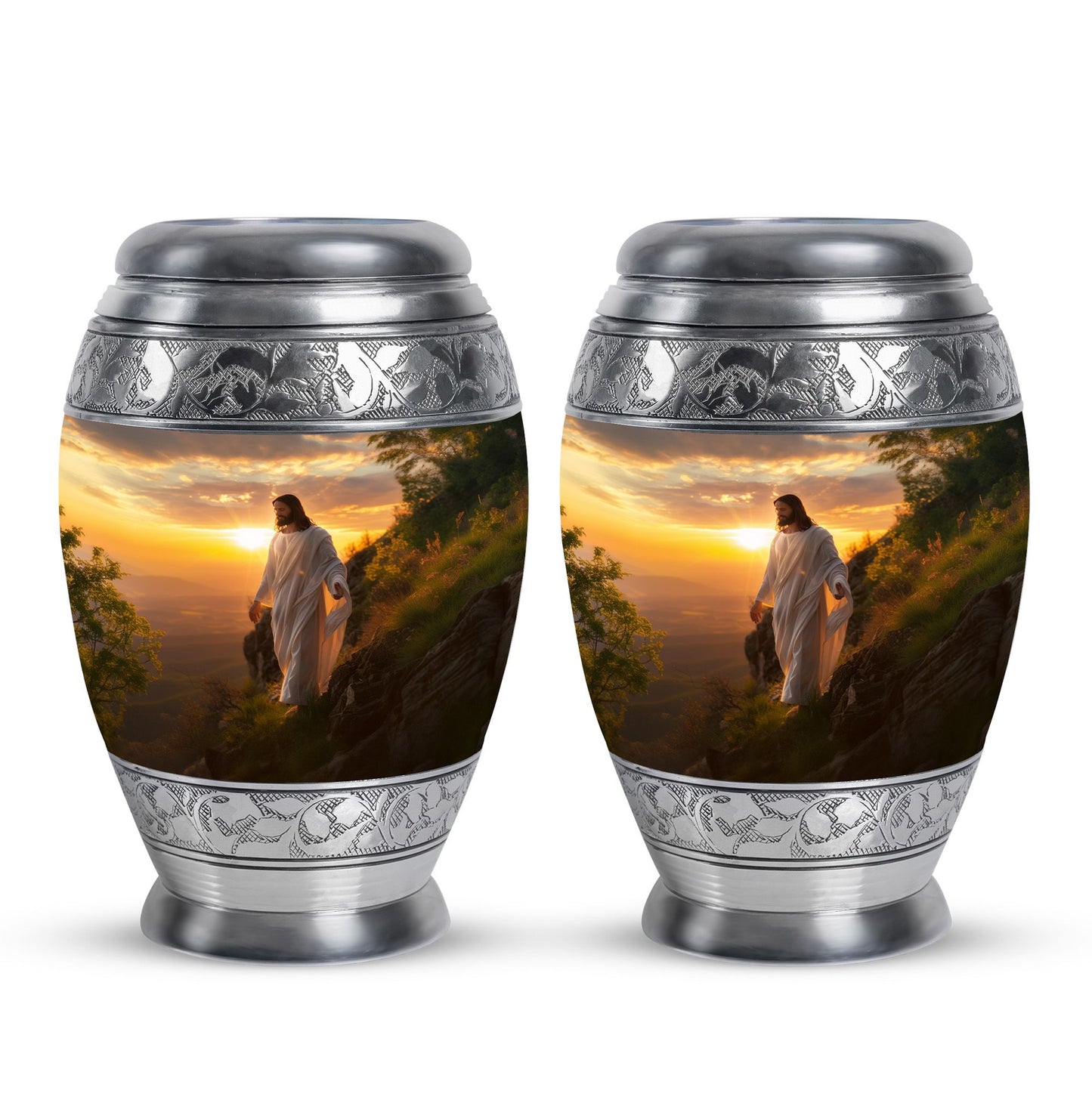 Personalized Religious Keepsake Urn for Women - 10-inch, 200 cu in - Yatskia