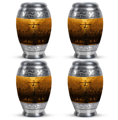 Personalized Religious Cremation Urn for Human Ashes - 10-inch, 200 cu in - Yatskia