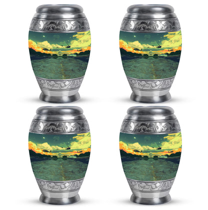 Personalized Military Cremation Urn for Human Ashes - 10-inch, 200 cu in - Yatskia