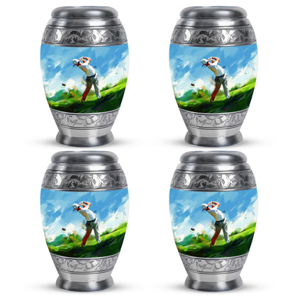Personalized Golf Keepsake Urn for Human Ashes - 10-inch, 200 cu in - Yatskia
