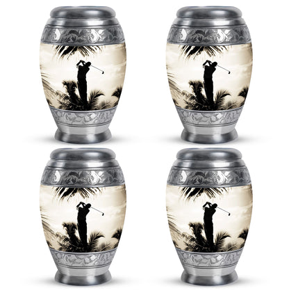 Personalized Golf Keepsake Urn for Human Ashes - 10-inch, 200 cu in - Yatskia