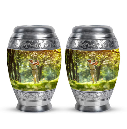 Personalized Golf Cremation Urn for Adult - 10-inch, 200 cu in - Yatskia