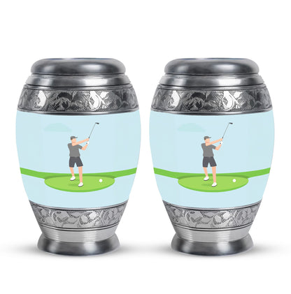 Personalized Golf Cremation Urn for Human Ashes - 10-inch, 200 cu in - Yatskia