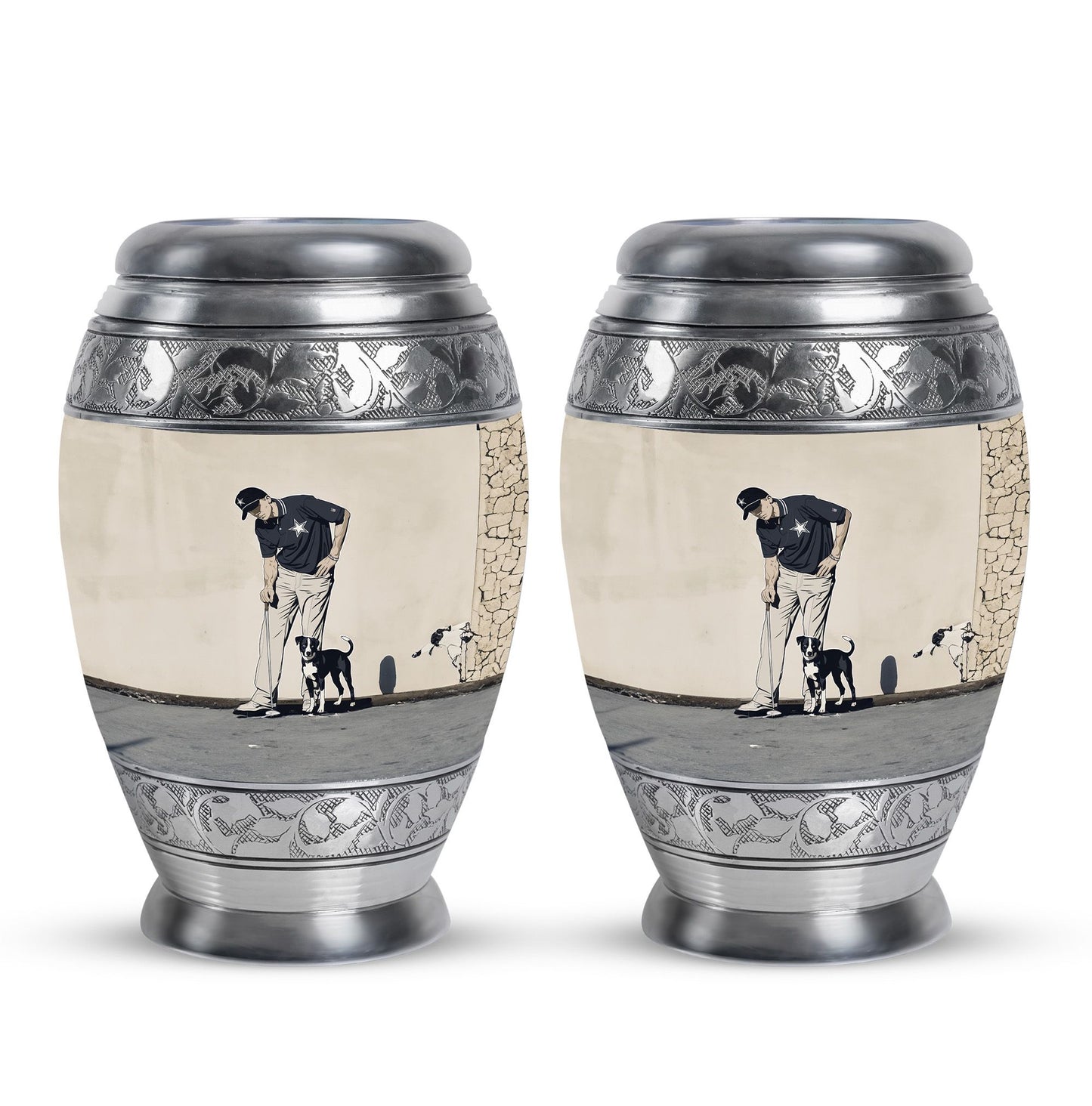 Personalized Golf Cremation Urn for Human Ashes - 10-inch, 200 cu in - Yatskia