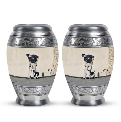 Personalized Golf Cremation Urn for Human Ashes - 10-inch, 200 cu in - Yatskia
