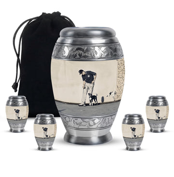Large Urn With 4 Keepsake Urn