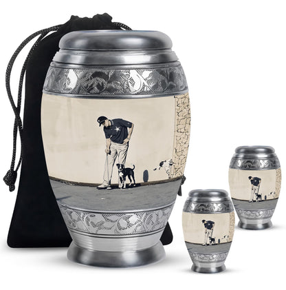 Personalized Golf Cremation Urn for Human Ashes - 10-inch, 200 cu in - Yatskia