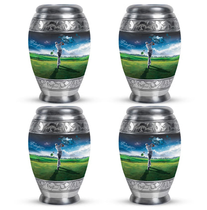Personalized Golf Keepsake Urn for Women - 10-inch, 200 cu in - Yatskia