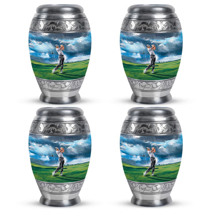 Personalized Golf Cremation Urn for Adult Male - 10-inch, 200 cu in - Yatskia