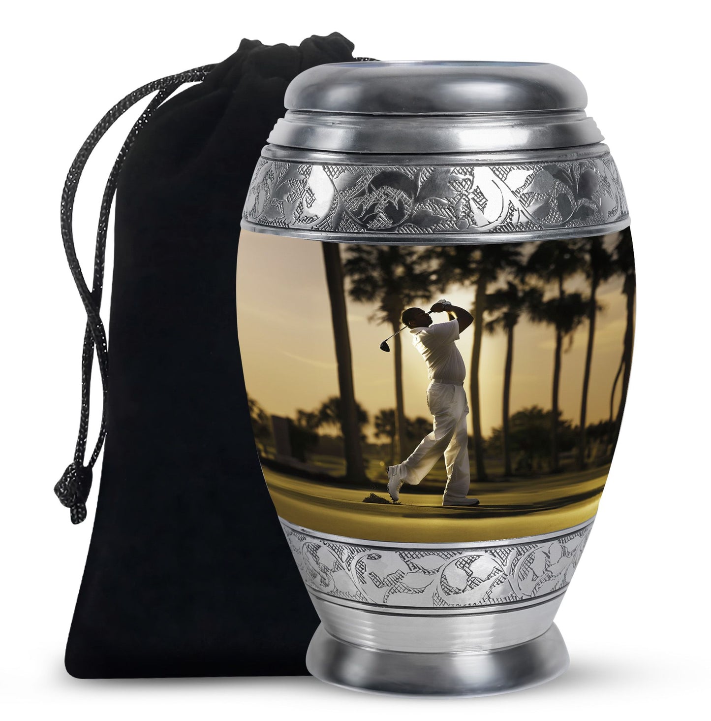 Personalized Golf Cremation Urn for Mom - 10-inch, 200 cu in - Yatskia