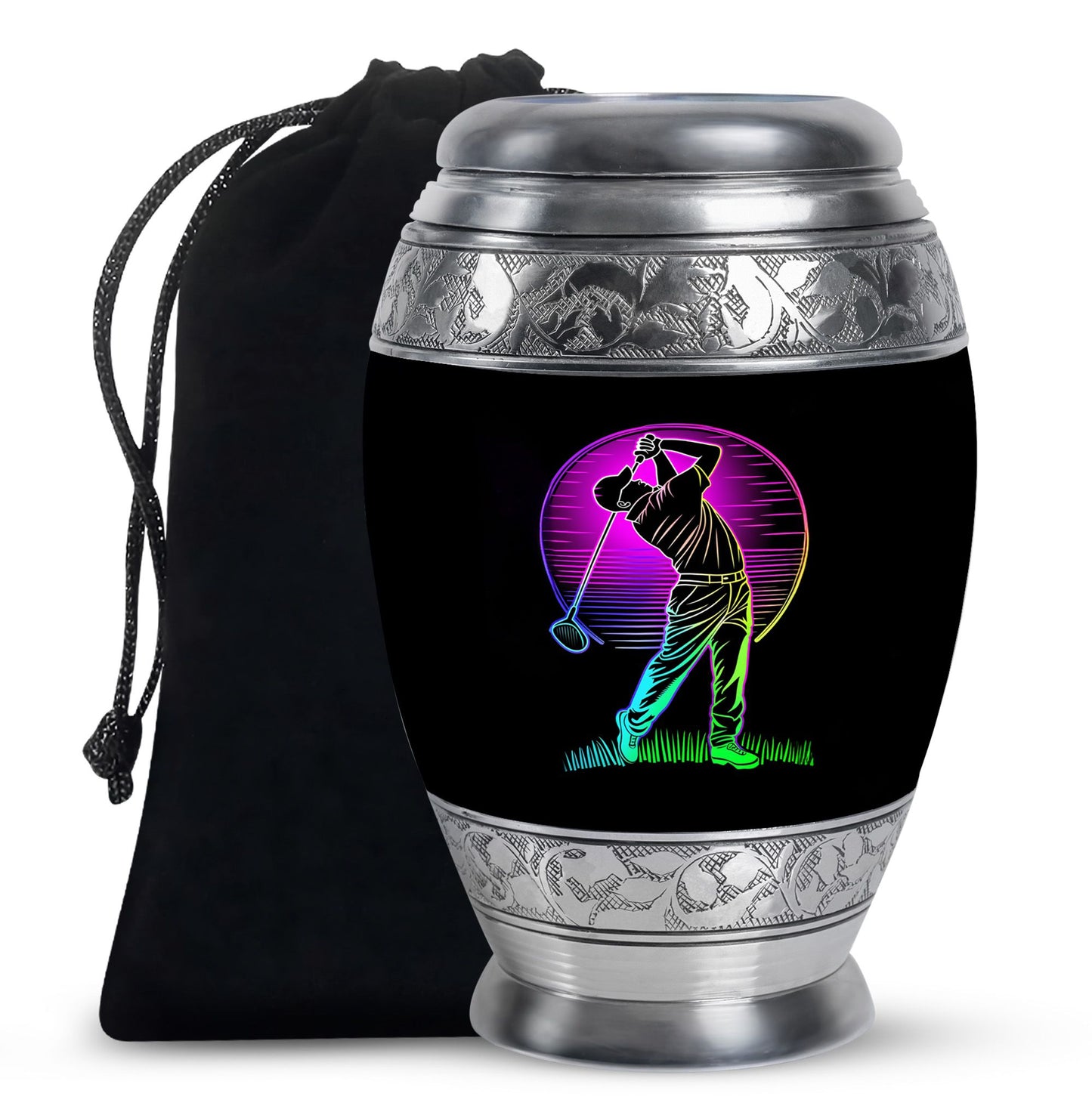 Personalized Golf Cremation Urn for Adult - 10-inch, 200 cu in - Yatskia