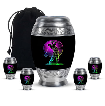 Large Urn With 4 Keepsake Urn
