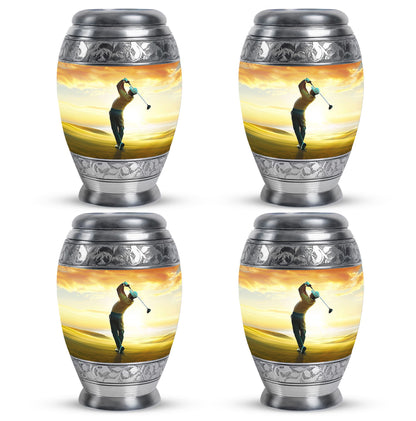 Personalized Golf Memorial Urn for Human Ashes - 10-inch, 200 cu in - Yatskia