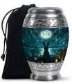 White Bunny Moon Funeral Urn For Adults Funeral, Ashes Urn For Ashes
