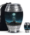 White Bunny Moon Women Funeral - Cremation Urns For Ashes For Women