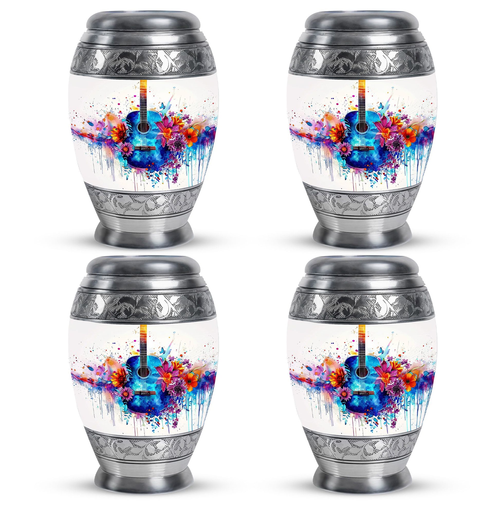 Guitar Urn For Ashes Adult Male Large Funeral, Ashes Urn For Ashes