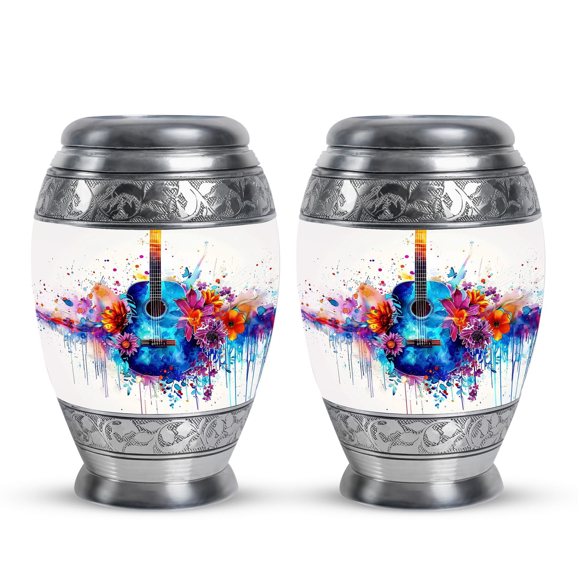 Guitar Urn For Ashes Adult Male Large Funeral, Ashes Urn For Ashes