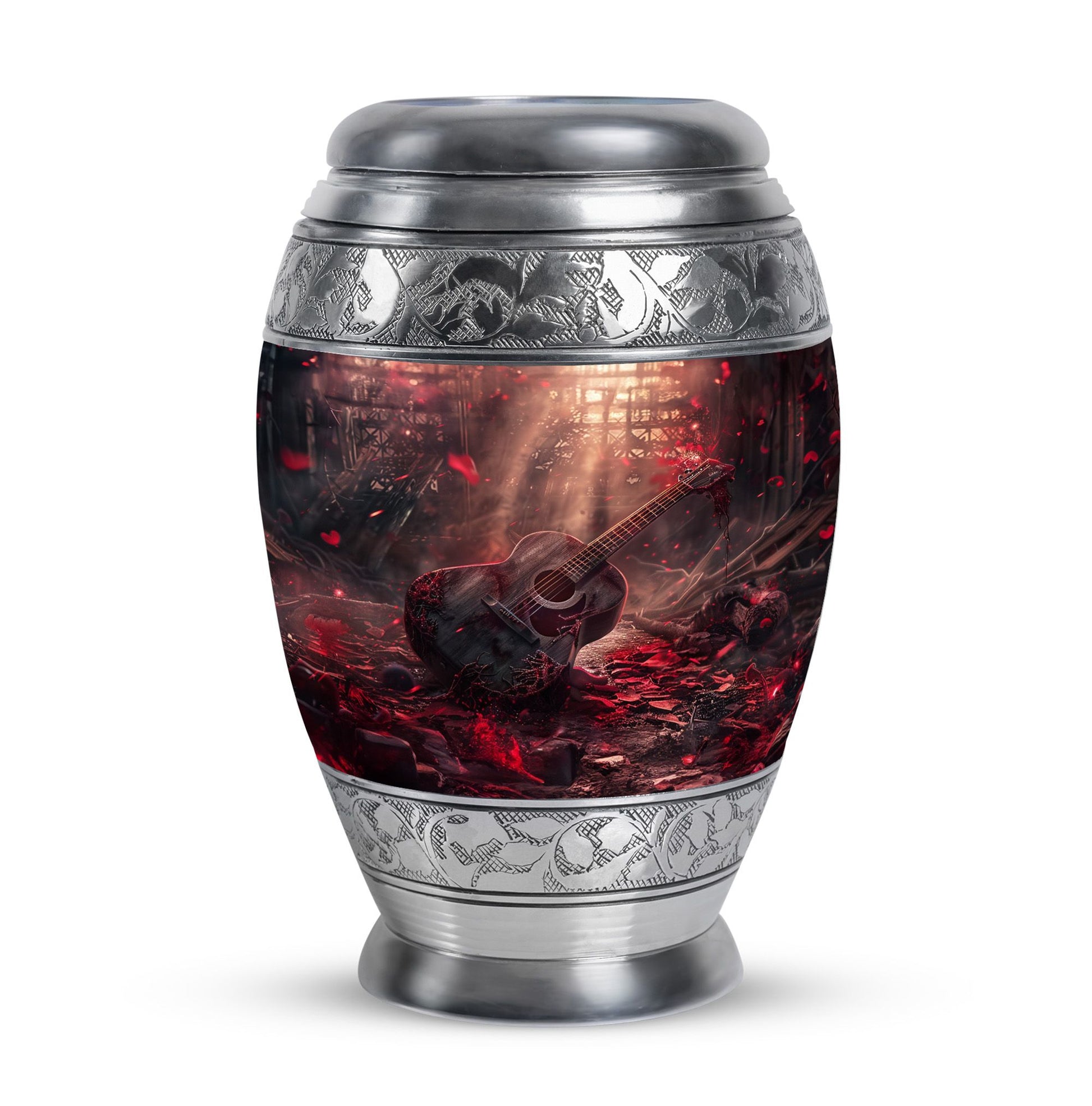 Guitar Cremation Urns For Large Human Ashes - Funeral Urns For Men