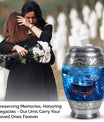 Blue Guitar-Themed Cremation Urn for Ashes – Cremation Urns For Adult