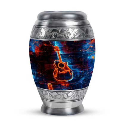 Personalized Guitar Cremation Urn for Human Ashes - 10-inch, 200 cu in - Yatskia