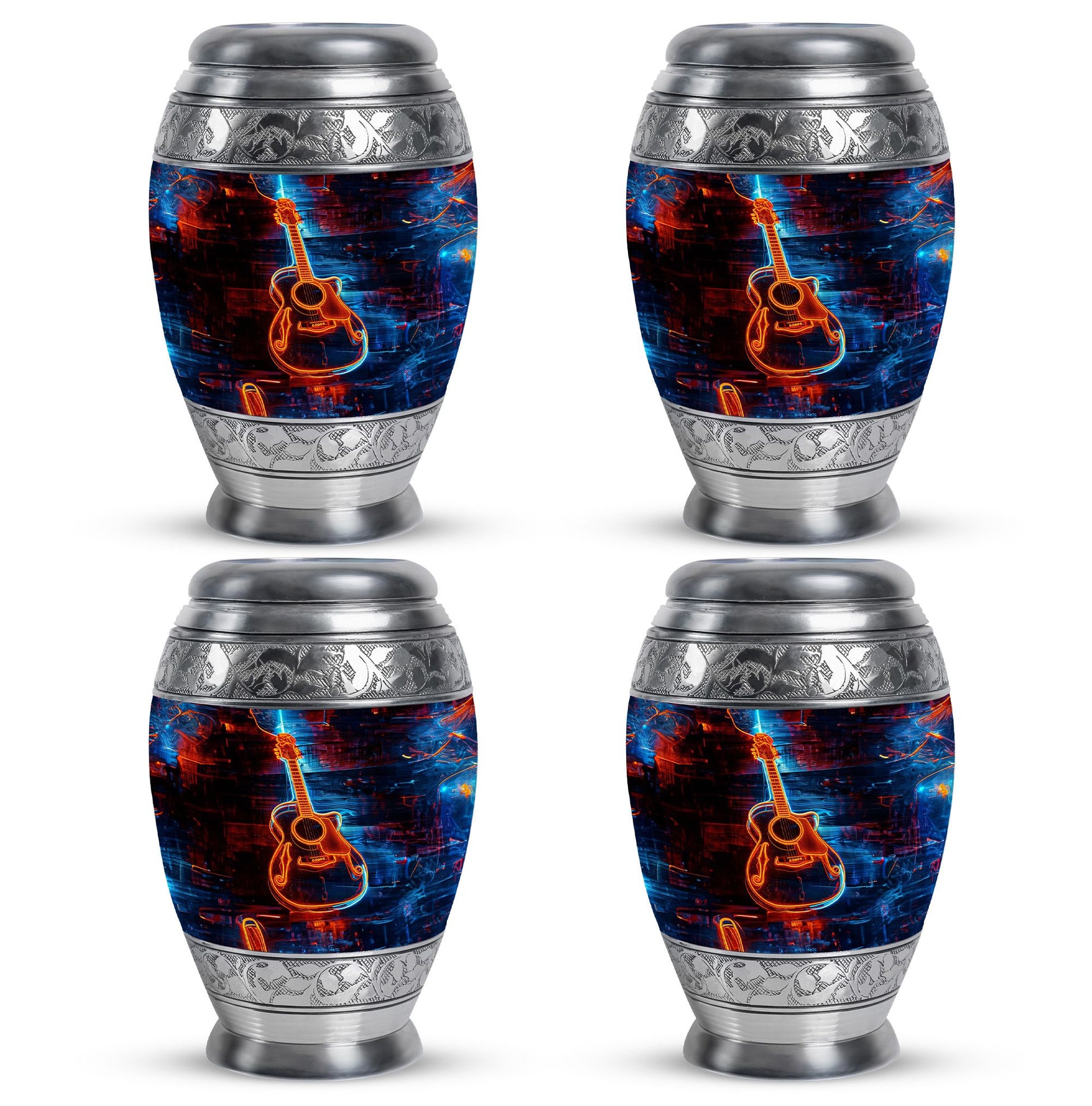 Guitar Urns For Human Ashes Adult Man Large Funeral, Ashes Urn