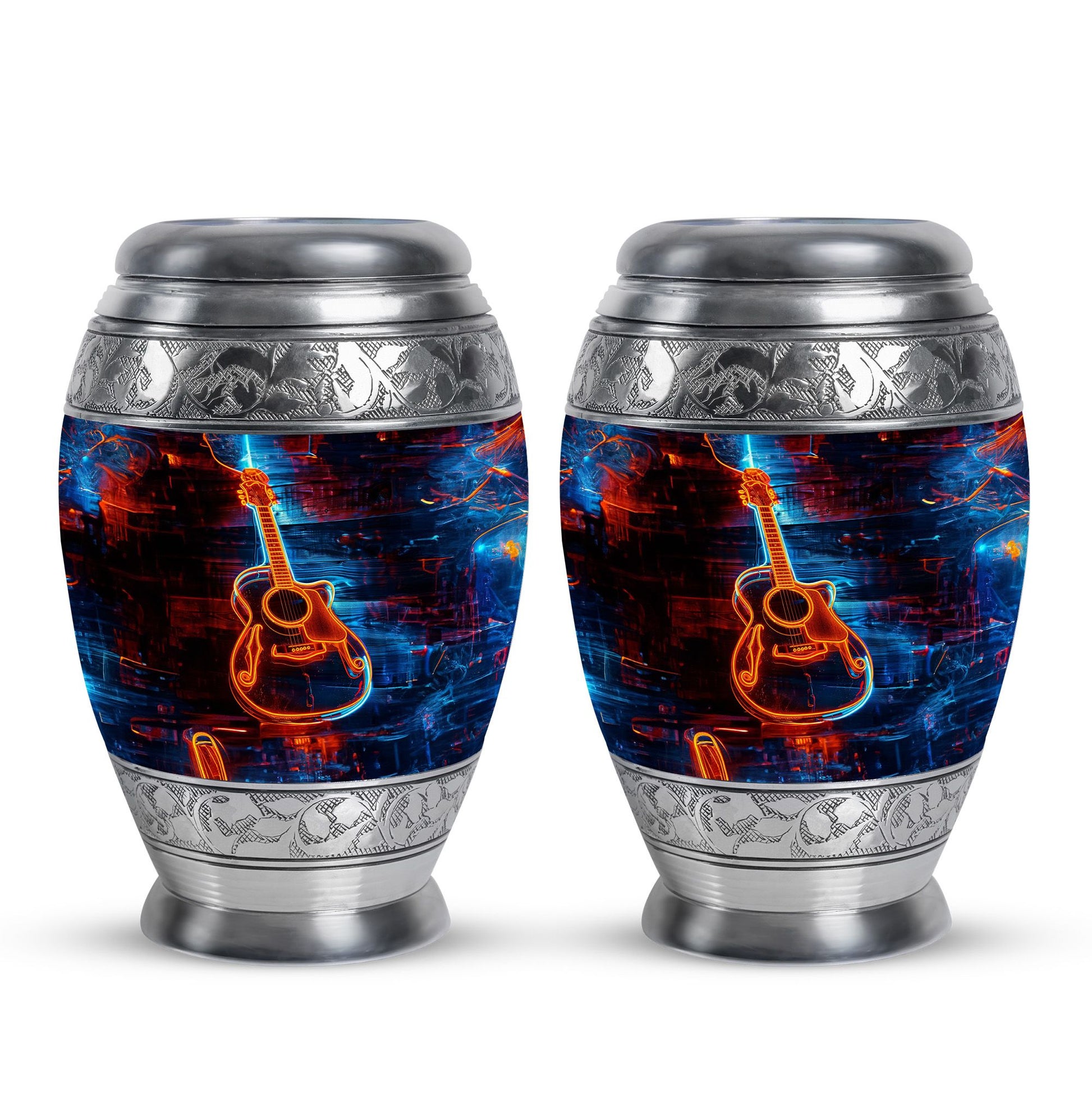 Guitar Urns For Human Ashes Adult Man Large Funeral, Ashes Urn