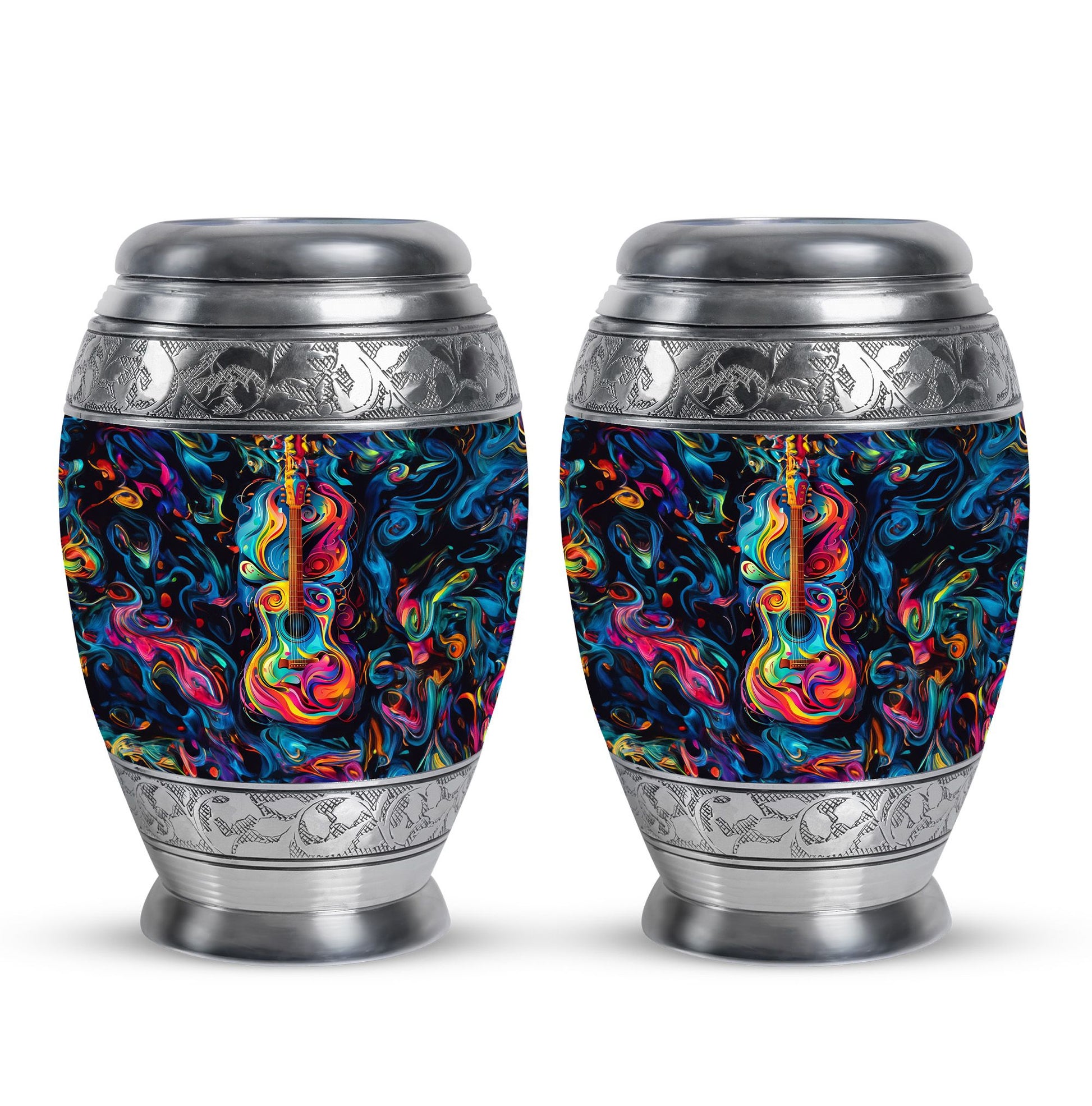 Guitar Urn For Human Ashes - Burial Urns For Men & Women