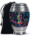 Guitar Cremation Urn for Music Lovers - Artistic 10 Inch Large Adult Urns