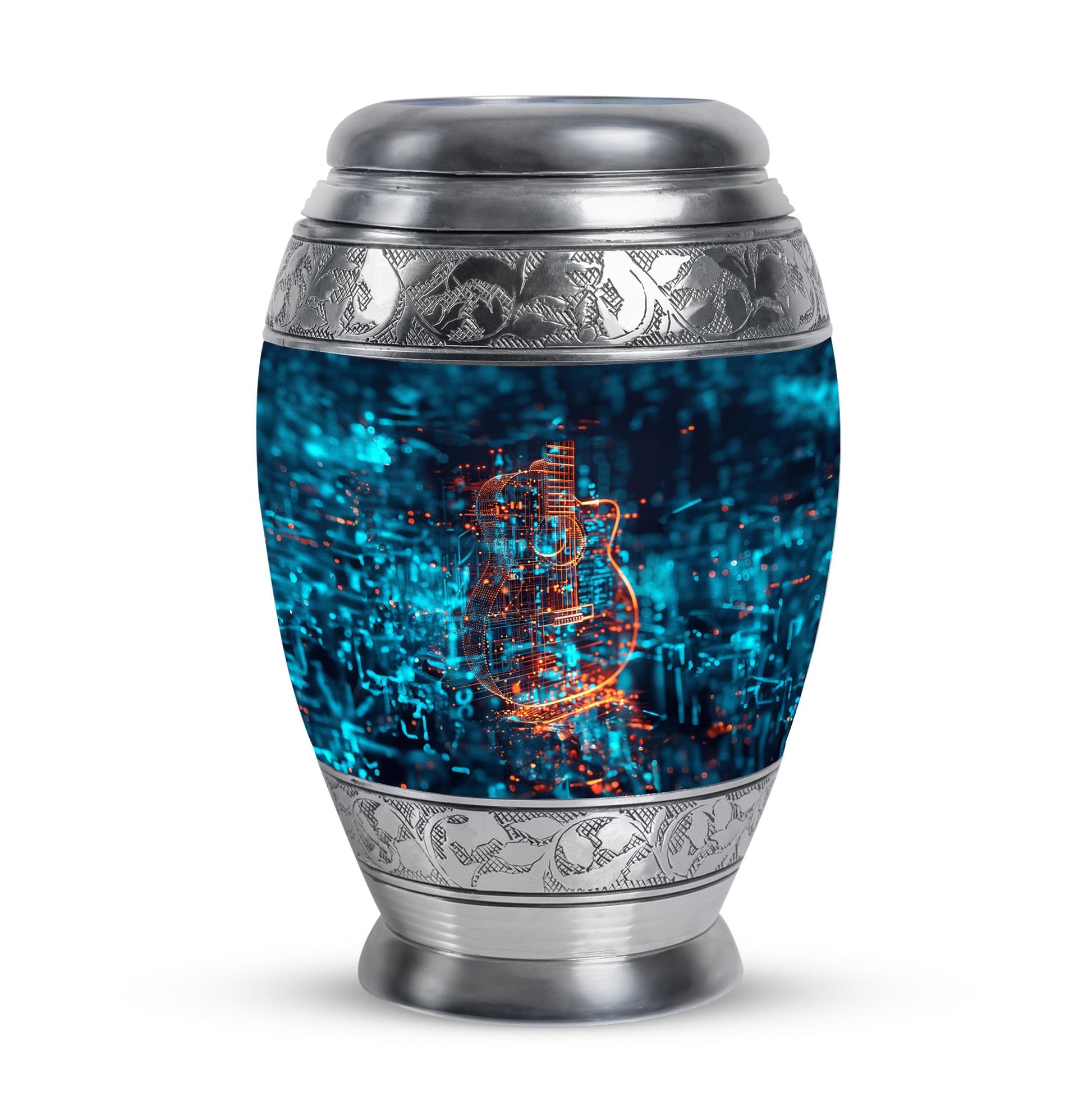 Guitar Urn For Human Ashes Keepsake Funeral, Ashes Cremation Urn