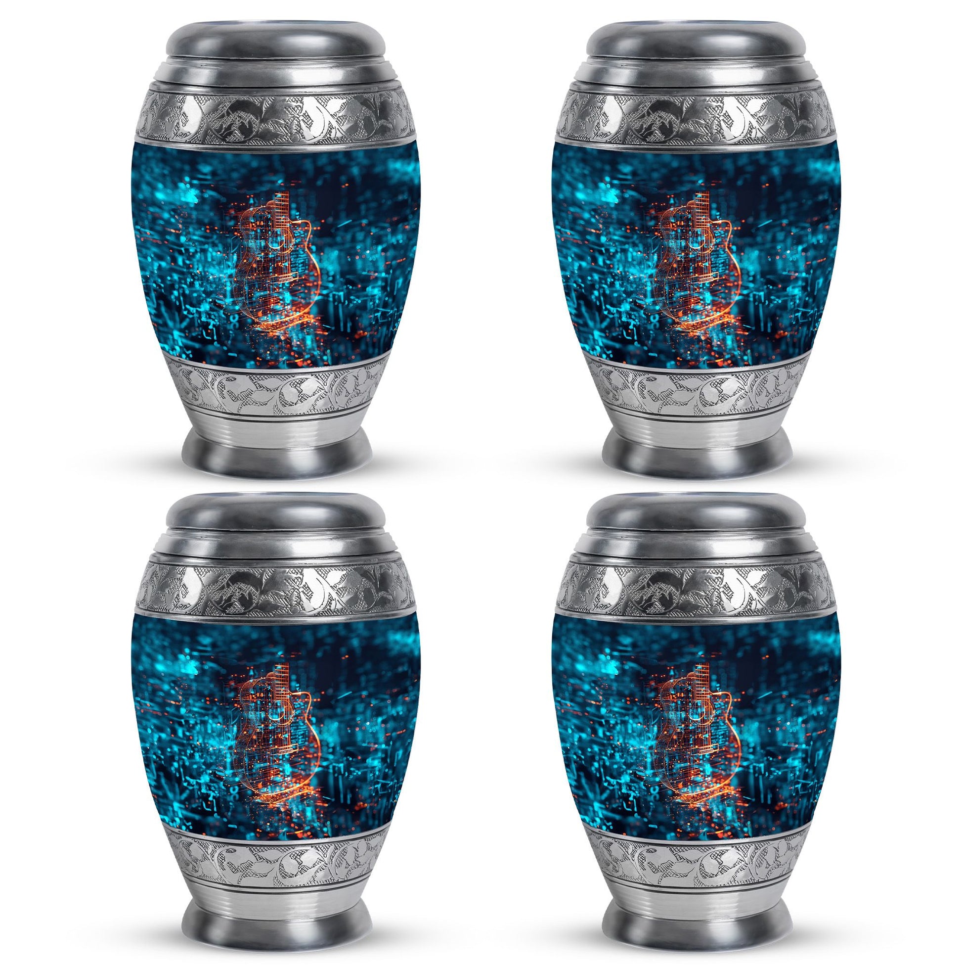 Guitar Urn For Human Ashes Keepsake Funeral, Ashes Cremation Urn