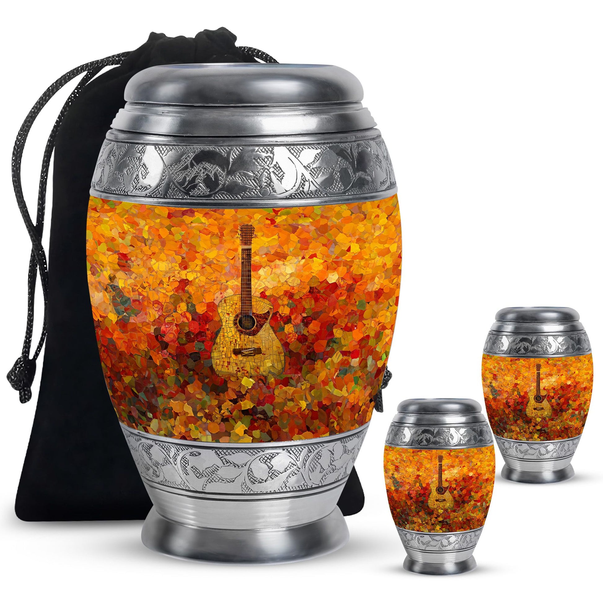 Guitar Cremation Urns For Human Ashes Funeral, Ashes Urn