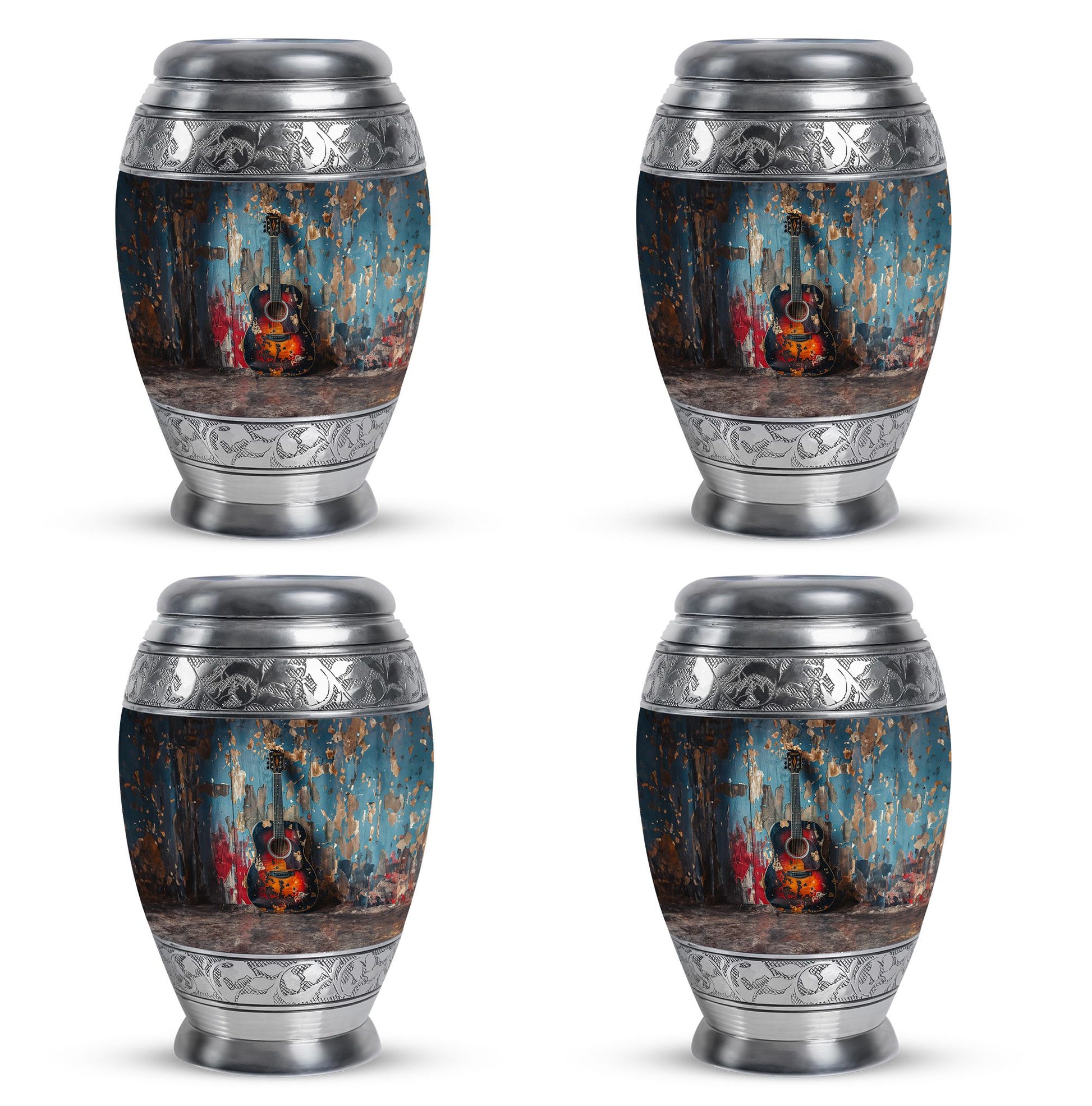 Guitar Mini Urns For Human Ashes Funeral, Ashes Cremation Urn