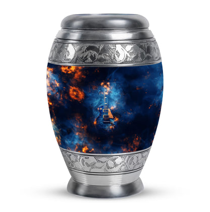 Personalized Guitar Memorial Urn for Human Ashes - 10-inch, 200 cu in - Yatskia