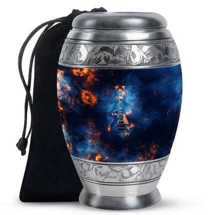 Personalized Guitar Memorial Urn for Human Ashes - 10-inch, 200 cu in - Yatskia
