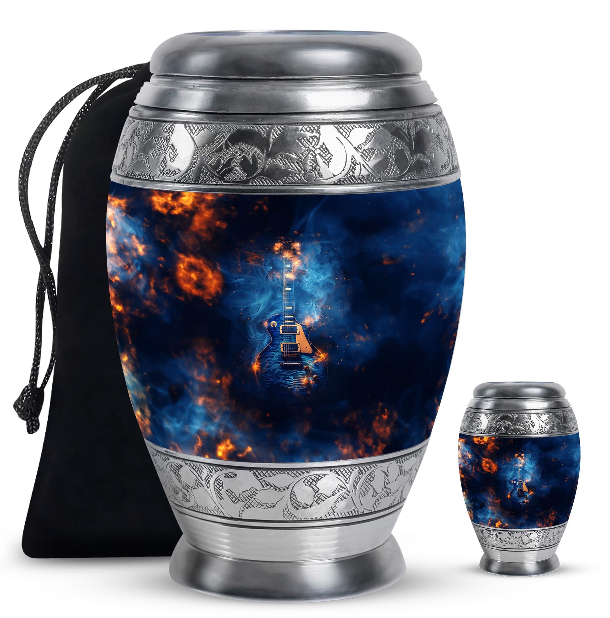 Guitar Urn For Ashes Funeral, Ashes Memorial Urn