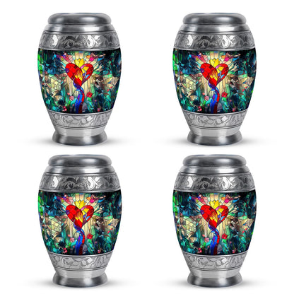 Glass Artistic Cremation Urn for Men - 10-inch, 200 cu in - Yatskia