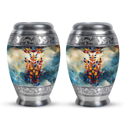 Glass Artistic Keepsake Urn for Human Ashes - 10-inch, 200 cu in - Yatskia