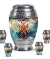 Stained Glass Cremation Urns Large & Small Combo - Funeral Urns For Man