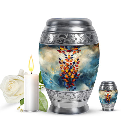 Glass Artistic Keepsake Urn for Human Ashes - 10-inch, 200 cu in - Yatskia