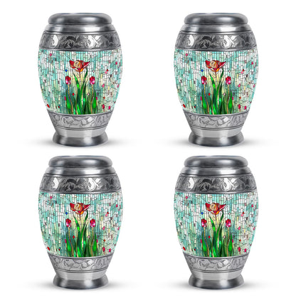 Glass Artistic Cremation Urn for Human Ashes - 10-inch, 200 cu in - Yatskia