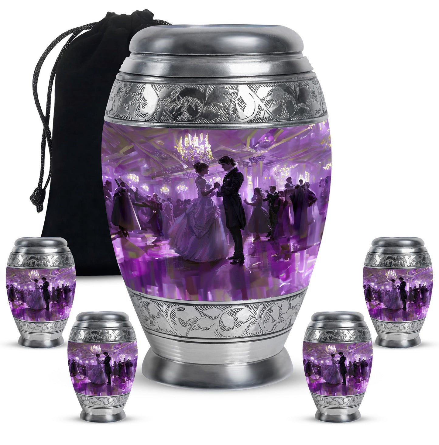 Personalized Dancer Memorial Urn for Human Ashes - 10-inch, 200 cu in - Yatskia