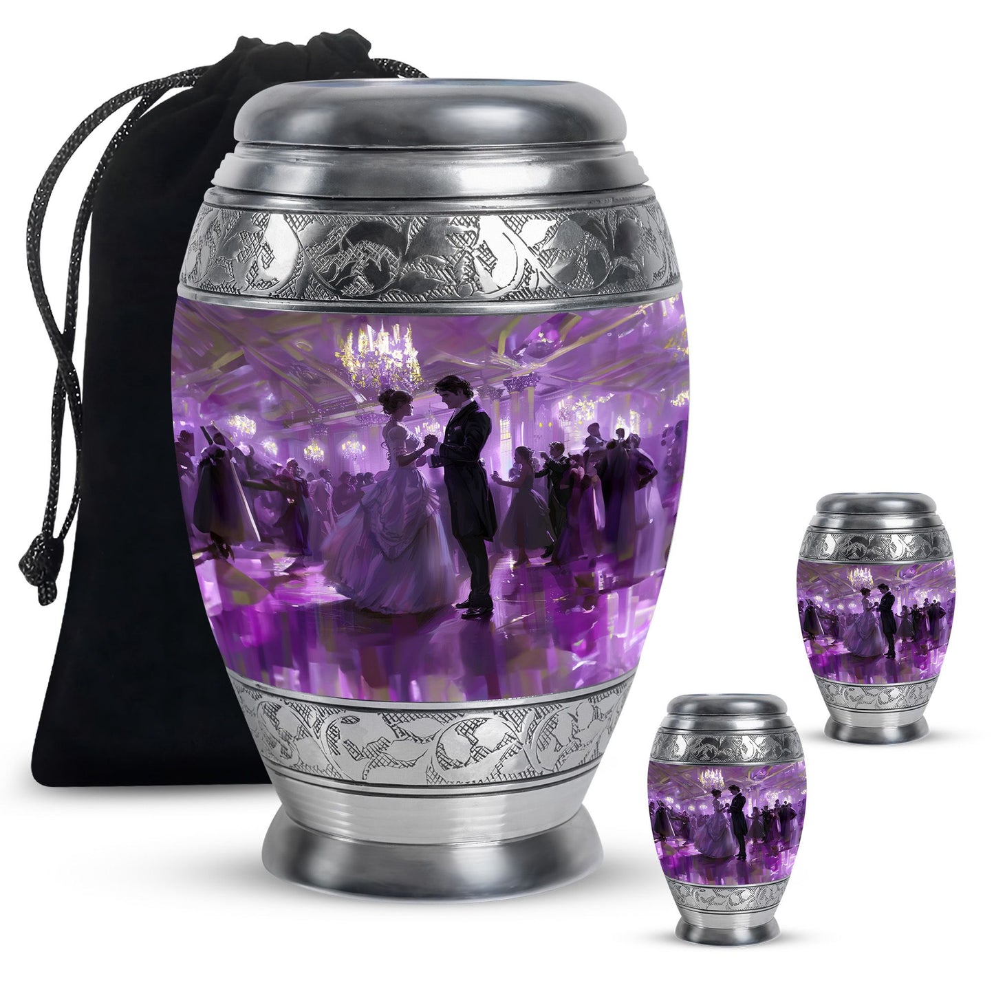 Personalized Dancer Memorial Urn for Human Ashes - 10-inch, 200 cu in - Yatskia
