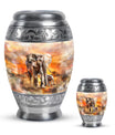 Elephant Family Urns For Human Ashes Adult Funeral, Ashes Urn
