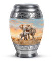 Elephant Family Cremation Urns For Men Funeral, Ashes Cremation Urn