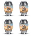 Elephant Family Cremation Urns For Men Funeral, Ashes Cremation Urn