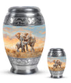 Elephant Family Cremation Urns For Men Funeral, Ashes Cremation Urn