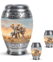 Elephant Family Cremation Urns For Men Funeral, Ashes Cremation Urn