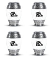 Elephant Family Medium Urn Funeral, Ashes Memorial Urn