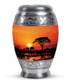 Elephant Family Small Urn For Ashes Large Funeral, Ashes Urn
