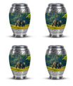 Elephant Family A Small Urn For Ashes Funeral, Ashes Cremation Urn